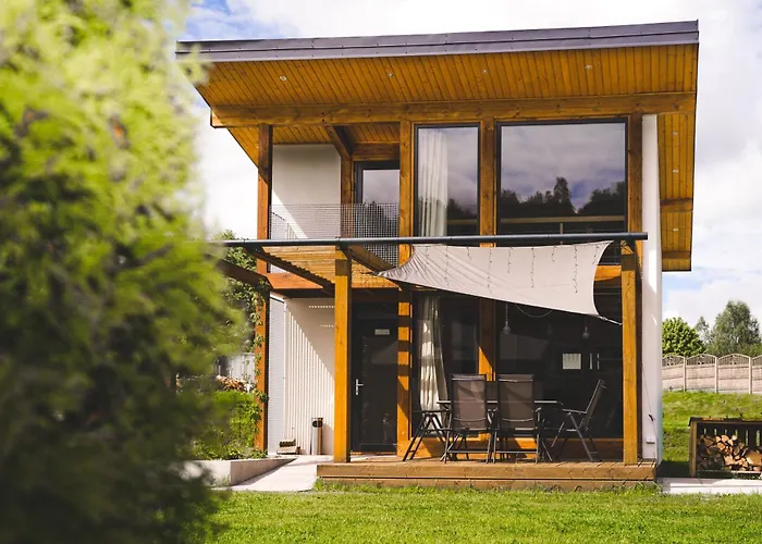 Lodge Rezerwat Sauna - Balia - Hot Tube - Jacuzzi - Basen - Klimatyzacja - Kominek